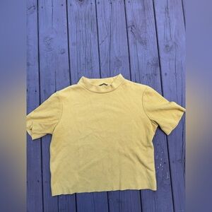 Zara Mustard Top